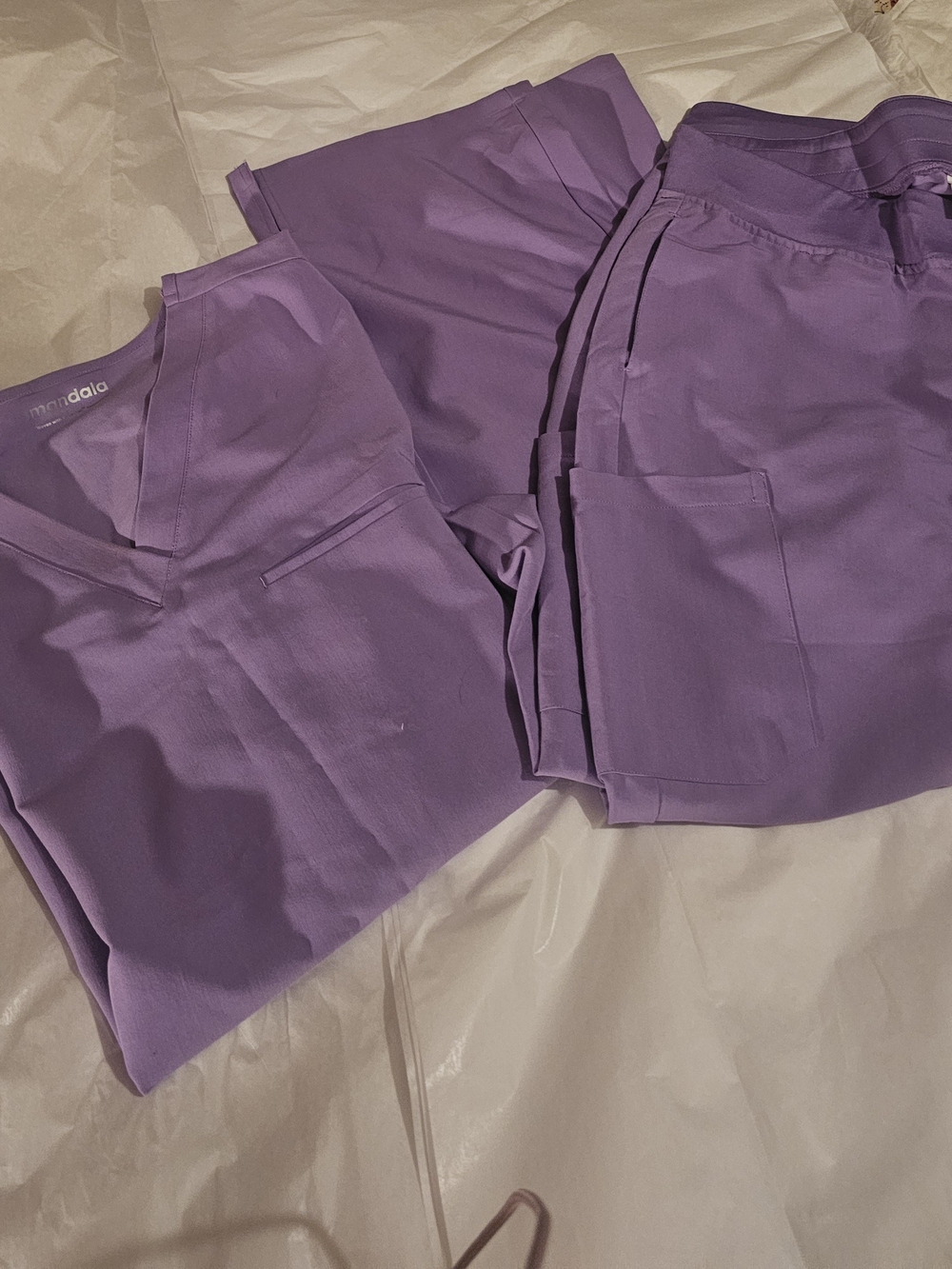Mandala Lavender Utility Scrub Set
